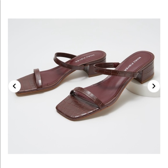 Marc Fisher Croco Embossed Heeled 
